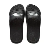 Sandalias ojotas negras con logo Mormaii en blanco.