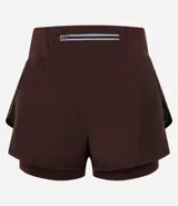 Bermuda deportiva de microfibra color blanco, corte runner con cintura elástica y forro interno.