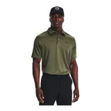Chomba Under Armour Tech Polo para hombre, de color negro con logo en el pecho y detalles en gris en el cuello. Confeccionada con tejido UA Tech™ de secado rápido y corte holgado.