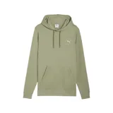 Canguro Puma negro con capucha y cordones ajustables. Estampado pequeño con el logo de Puma Athletics en el pecho.