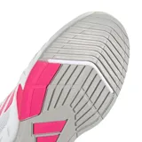 Championes Adidas Amplimove W de mujer, color blanco con detalles rosados, ideales para tenis.