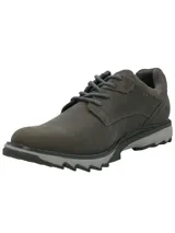 Zapato acordonado color marrón de cuero y gamuza, con suela de goma con tecnología Honey Foam y plantilla de algodón orgánico.