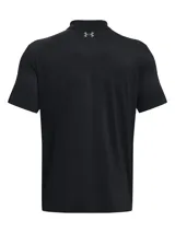 Remera polo Under Armour Matchplay para hombre, color gris jaspeado con logo negro en el pecho.