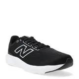 Championes de running New Balance, color negro, con detalles en blanco y logo "N" en el lateral.