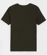 Remera de algodón color ladrillo, corte slim fit, cuello redondo y mangas cortas.