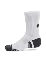 Medias deportivas unisex blancas con detalles en negro en la puntera y el talón.