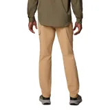 Pantalón de senderismo negro, de corte recto, con múltiples bolsillos con cierre de velcro y cremallera. Cuenta con presilla utilitaria en la cintura y cordón ajustable.