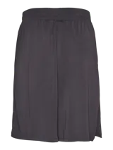 Shorts color gris oscuro con cintura elástica.