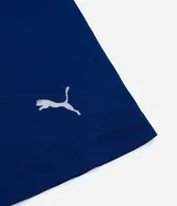 Calzoncillo bóxer Puma color azul marino, con cintura elástica con el logo de la marca en blanco y logo pequeño en la pierna derecha.