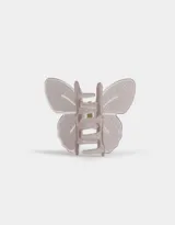Broche para el pelo con forma de mariposa color lila con esmaltado glitter.