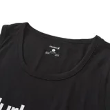 Musculosa negra con el logo de Hurley estampado en blanco en el pecho.