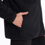 Buzo micropolar de corte recto, con cierre completo y bolsillo frontal con cremallera.
