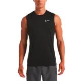 Musculosa deportiva Nike Essential para hombre, color negro con logo blanco en el pecho.
