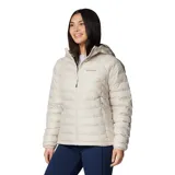 Campera puffer color borgoña con capucha, cierre frontal y bolsillos laterales con cierre. El forro termorreflectivo Omni-Heat™ retiene el calor mediante puntos plateados que reflejan el calor corporal. El aislamiento Thermarator™ 100 % poliéster reciclado te mantiene abrigado con fibras sintéticas livianas que retienen el calor incluso cuando están mojadas.