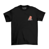 Remera negra de manga corta con estampado de Zoidberg en el pecho.