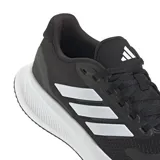 Championes deportivos para mujer de malla transpirable, color negro con detalles en blanco.
