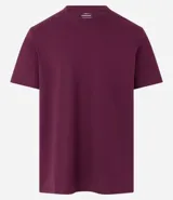 Remera de hombre color verde grisáceo, de manga corta y cuello redondo, confeccionada en algodón peruano.