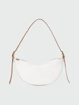 Bandolera Longchamp modelo Crossbody Smoothie M, color gris topo, con correa ajustable y cierre de cremallera.