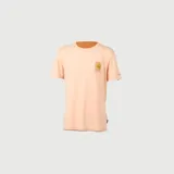 Remera verde oscuro con estampado de un faro en el pecho.