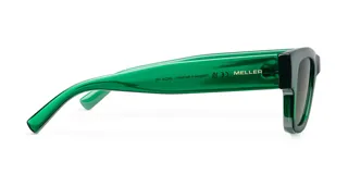 Lentes de sol rectangulares color verde con lentes polarizadas verdes. Protección UV400. Fabricados con material Bio-based G850.