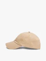 Gorra de béisbol color beige, de algodón, con logo de Tommy Jeans bordado en el frente y hebilla ajustable en la parte trasera.