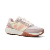 Championes Joma C.501 Lady, color beige, rosa y blanco, con capellada de mesh transpirable y piel sintética, sistema de ventilación VTS, plantilla elaborada con materiales reciclados, mediasuela de phylon reciclado y suela de caucho DURABILITY proveniente de materiales reutilizados.