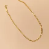 Pulsera de diseño Figaruchi en oro de 18k, con eslabones y un acabado brillante.