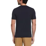 Remera negra de algodón con logo de Original Penguin estampado en el pecho.