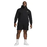 Buzo negro con capucha y bolsillo tipo canguro. Logo de Nike bordado en blanco en el pecho.