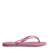 Sandalias Havaianas Slim de mujer, color blanco.