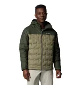 Campera Columbia Grand Trek III para hombre, con capucha, impermeable y transpirable. Forro termorreflectante Omni-Heat™ Infinity y aislamiento de plumón de 650 fill power.