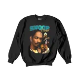 Buzo negro de algodón con estampado de Snoop Dogg.