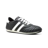 Championes deportivos American Sport Resh Orion, color negro con detalles en blanco. Diseño clásico con tres tiras blancas en el lateral y suela de goma.