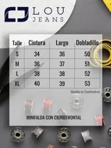 Short pollera negro de simil cuero, con cierre frontal y calce ajustado.