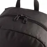 Mochila Puma Phase Color Block unisex, con panel frontal inferior azul, logo Puma blanco y panel superior blanco.