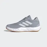 Championes de entrenamiento Adidas Amplimove color gris con detalles en blanco.