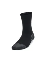 Medias deportivas unisex blancas con detalles en negro en la puntera y el talón.
