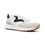 Championes deportivos American Sport Nara, color negro con detalles en blanco.