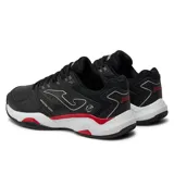Championes deportivos Joma Master 1000 para hombre, color negro con detalles en blanco y rojo. Recomendados para entrenamiento de pádel de baja frecuencia.