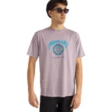 Remera de algodón con estampado gráfico retro en el frente, de manga corta y corte relajado.