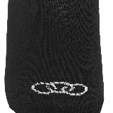 Pack de tres pares de medias Olympikus de corte bajo, en color negro, blanco y gris.