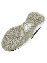 Zapatillas de básquet Under Armour UA Lockdown 7, unisex, color negro con detalles en gris y blanco.