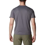 Remera deportiva Columbia Hike Crew color borgoña, de corte clásico y manga corta, con logo estampado en el pecho. Confeccionada en poliéster con tecnología Omni-Wick para absorción de la humedad y control de olores.