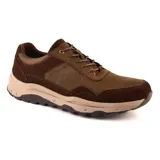 Championes Hi-Tec Clint de cuero color marrón con detalles en gamuza.