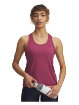 Musculosa deportiva Under Armour Tech Knockout, color negro, de corte suelto y tejido ligero y transpirable.