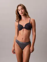 Colaless gris de algodón elástico con cintura elastizada con logo Calvin Klein.