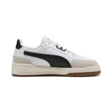 Championes Puma Shuffle Downtown OG, color blanco con detalles en negro y beige.