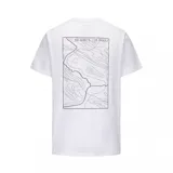 Remera de manga corta color marrón con logo de la marca Hurley estampado en el pecho.