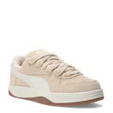 Championes Puma Park Luna SD color beige, con detalles en blanco y suela marrón.