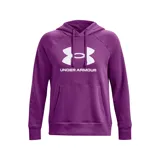 Buzo negro Under Armour de corte clásico, con capucha y logo grande estampado en el frente. Confeccionado en tejido Fleece ligero, cómodo y cálido.